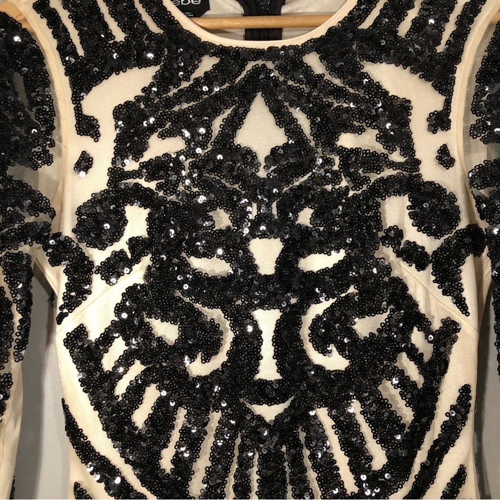 BEBE Sequin Dress SZ Small - Picture 4 of 13